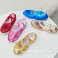 Girls Ballet Shoes for Girls Split-Sole Toddler Glitter Flats for Kids Dance